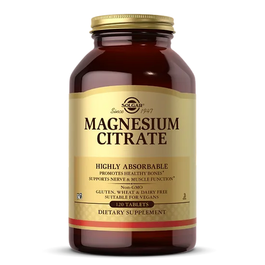 Citrato de Magnesio SOLGAR 400mg (120 tabletas)