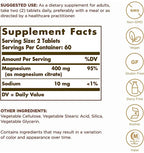 Citrato de Magnesio SOLGAR 400mg (120 tabletas)
