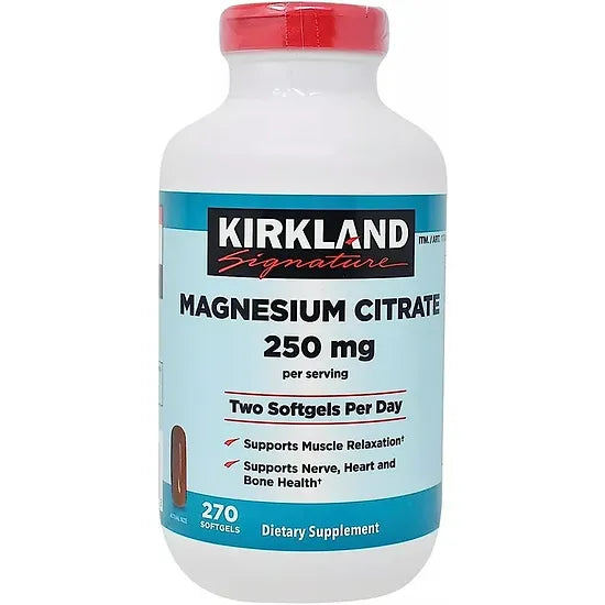 Citrato de Magnesio Kirkland 250mg (270 softgels)