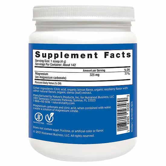 Citrato de Magnesio en Polvo CALM 325mg (567 gramos)