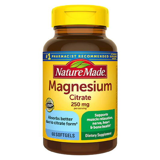 Citrato de Magnesio Nature Made 250mg (60 softgels)