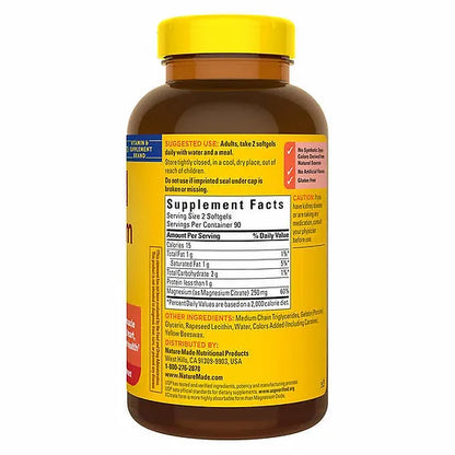 Citrato de Magnesio Nature Made 250mg (180 softgels)