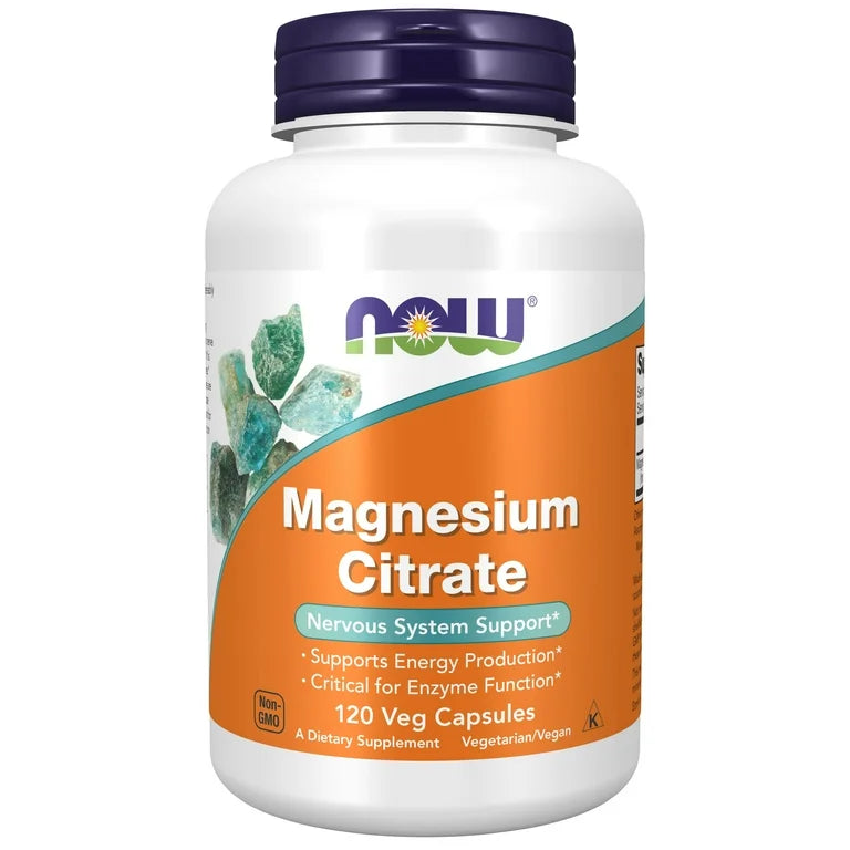Citrato de Magnesio NOW 400mg (120 cápsulas)