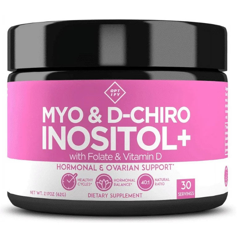 Myo and D-Chiro Inositol + Ácido Folico y Vitamina D Optify (30 servicios)