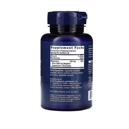 L-Treonato de Magnesio Neuro-Mag Life Extension (90 cápsulas)