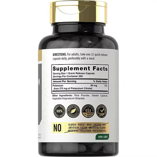 Citrato de Potasio Carlyle 99mg (200 cápsulas)
