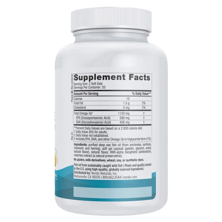 Ultimate Omega Minis Nordic Naturals 1.120mg (110 mini softgels)
