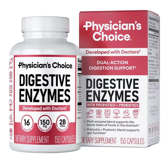 Enzimas Digestivas Physician's Choice (150 cápsulas)